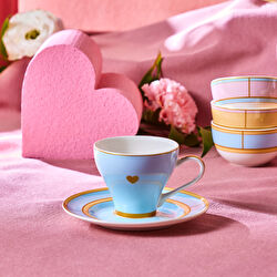 Karaca Talya Kahve Fincanı ve Tabağı 90 Ml Sarı 