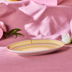 Karaca Talya Kayık Tabak 25 Cm Pembe