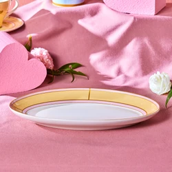 Karaca Talya Kayık Tabak 30 Cm Sarı