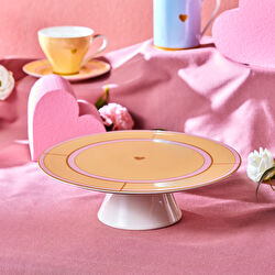 Karaca Talya Ayaklı Kek Standı 30 Cm Pembe