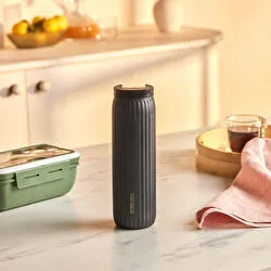 Karaca Rimo Sızdırmaz Çelik Termos 600 ml Antrasit