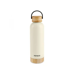 Karaca Woody Çelik Sızdırmaz Termos 500 ml Krem