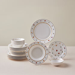 Karaca Elegance Bone Floret 24 Parça 6 Kişilik Yemek Takımı