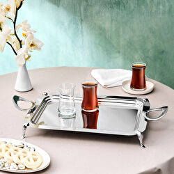 Karaca Tabla Dikdörtgen Çelik Tepsi 40 Cm