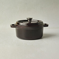 Karaca Heritage Demir Döküm Emayeli Tencere Yeşil 24 cm