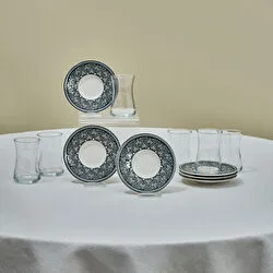 Karaca Lenny 6 Kişilik 12 Parça Çay Seti