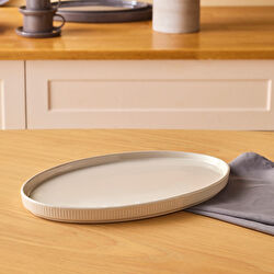 Karaca Massimo Kayık Tabak Krem 31 cm