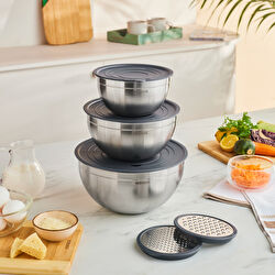 Karaca Kaia 9 Parça Rende Kapaklı Karıştırma ve Saklama Seti