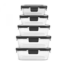 Karaca Vera Metal Kapaklı 5'li Saklama Kabı