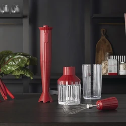 Alessi Plisse Blender Seti Kırmızı