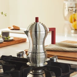 Alessi Pulcina Espresso Kahve Makinesi 20 cm Kırmızı 