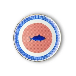 Bitossi Home Bel Paese Fish Porselen Yuvarlak Tabak 32 cm