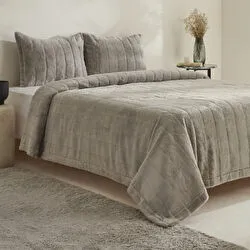 Karaca Home Robles Çift Kişilik Yatak Örtüsü Seti Bej