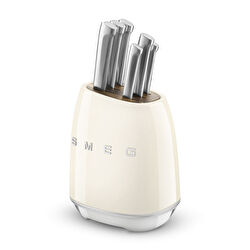 Smeg Retro Standlı Bıçak Seti Siyah Kbsf02bl 