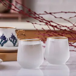 Emsan Firuze Allegra Beyaz 6lı Kahve Yanı Su Bardağı 