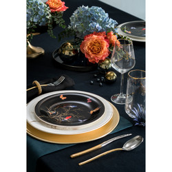 Karaca Fine Pearl Grace Black 62 Parça 12 Kişilik İnci Yemek Takımı