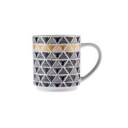 Karaca Nigrum 5 Parça Standlı Porselen Kupa/Mug Seti 320 Ml