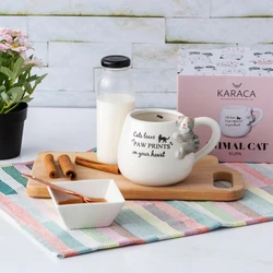 Karaca Animal Cat Mug Kupa 465 Ml