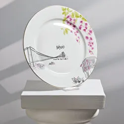 Karaca X İst Collection Erguvan Boğaziçi Servis Tabağı