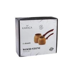 Karaca Woodstone 2li Cezve Seti