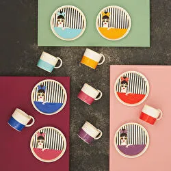 Karaca Girlish 6 Kişilik Kahve Fincanı Takımı 100 ml