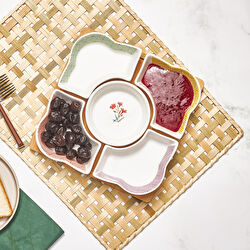 Karaca Botanica 6 Parça Ahşap Tepsili Kahvaltılık/Servislik