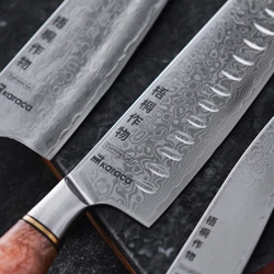 Karaca Virtuoso Rudis Damascus Santoku Bıçağı