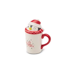 Karaca New Year Penguin Kapaklı Kupa/Mug 350 ml