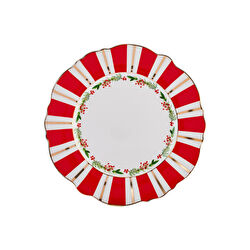 Karaca New Year Dreamy Çizgili Pasta Tabağı 22 cm