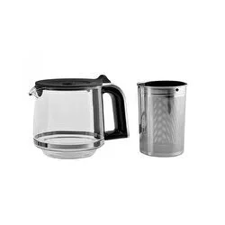 Karaca Çaysever Pro Çay Makinesi Cam Demliği Chrome