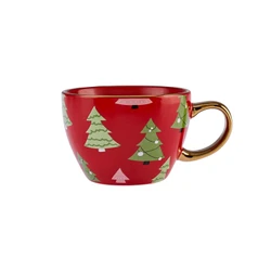 Karaca New Year Yılbaşı 24 Line Mug 325 ml Golden_0