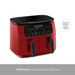 Karaca Air Pro Cook Duo Köz XXXL 8 Litre Airfryer Ruby 8 Kişilik