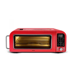 Karaca Multicrust Artisan Retro Pizza Makinesi ve Airfryer Metallic Red