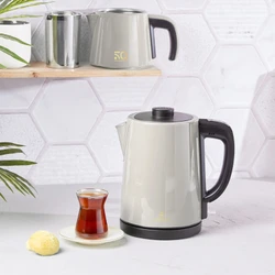 Karaca Gastro Dem 2 in 1 Çelik Inox Çay Makinesi ve Su Isıtıcı Stargold 50.Yıl Özel Koleksiyonu