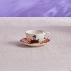 Karaca Frida Çay Fincanı Ve Tabağı Mor 220 Ml