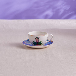Karaca Frida Çay Fincanı Ve Tabağı Mor 220 Ml