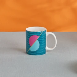 Karaca Frolic Mug Mavi 355 Ml