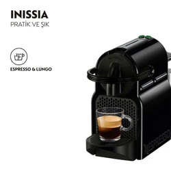 Nespresso D40 Inissia Siyah Kahve Makinesi