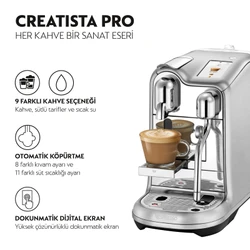 Nespresso J620 Creatista Pro Süt Çözümlü Kahve Makinesi