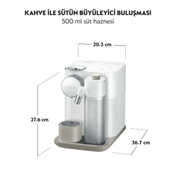 Nespresso F541 Gran Latissima Süt Çözümlü Kahve Makinesi, Beyaz