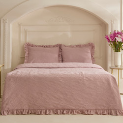 Karaca Home White Collection Tyra %100 Pamuk Çift Kişilik Yatak Örtüsü Beyaz