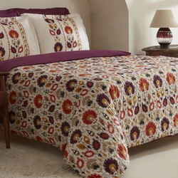 Karaca Home Velva %100 Pamuk Çift Kişilik Kapitoneli Nevresim Takımı Multicolor