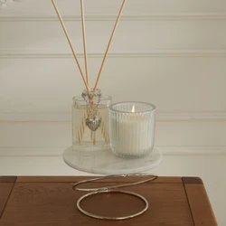 Karaca Home Angelina Mermer Dekoratif Mumluk Gold 17x9 cm