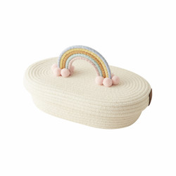 Karaca Home Rainbow Kapaklı Oval Organizer 26x14x9 cm