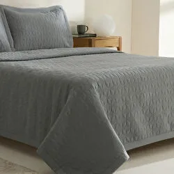 Karaca Home Liora Çift Kişilik Yatak Örtüsü Beyaz