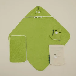 Karaca Home Bebek Little Dino Havlu Kundak Kese Set