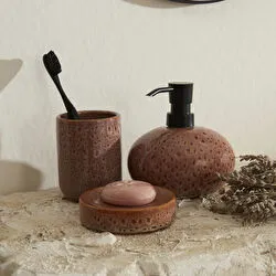 Karaca Home Olivia 3'lü Banyo Aksesuar Seti Yeşil