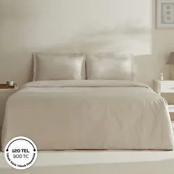 Karaca Home Jemma 120 Tel %100 Pamuk Saten Çift Kişilik Nevresim Takımı Gri