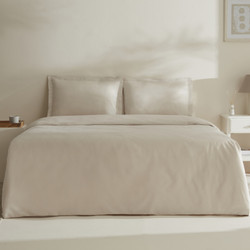 Karaca Home Jemma 120 Tel %100 Pamuk Saten Çift Kişilik Nevresim Takımı Beyaz