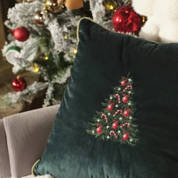 Karaca Home New Year Yılbaşı Festive Dolgulu Kırlent Yeşil 43x43 cm